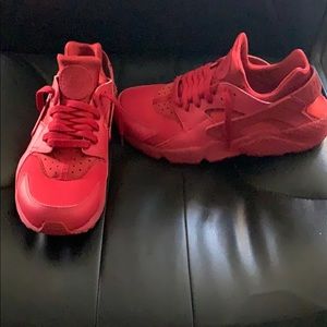 Shoes Red huarache Size 9.5